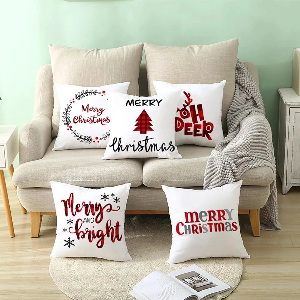 45cm Copricuscino di Natale Federa 2025 Decorazioni natalizie per la casa Ornamento Natale Capodanno Decorazioni natalizie 2025 Noel