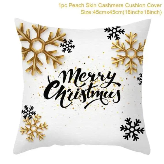 45cm Copricuscino di Natale Federa 2025 Decorazioni natalizie per la casa Ornamento Natale Capodanno Decorazioni natalizie 2025 Noel