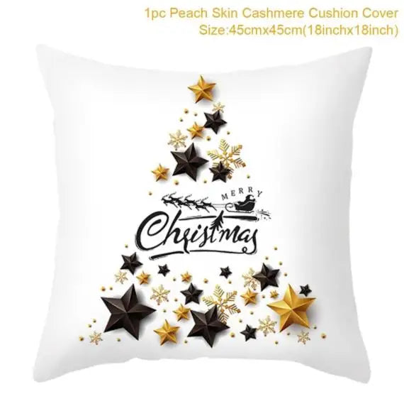 45cm Copricuscino di Natale Federa 2025 Decorazioni natalizie per la casa Ornamento Natale Capodanno Decorazioni natalizie 2025 Noel