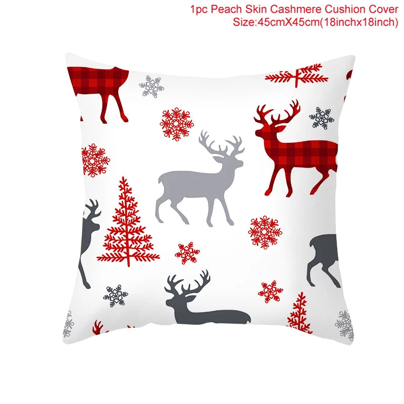 45cm Copricuscino di Natale Federa 2025 Decorazioni natalizie per la casa Ornamento Natale Capodanno Decorazioni natalizie 2025 Noel