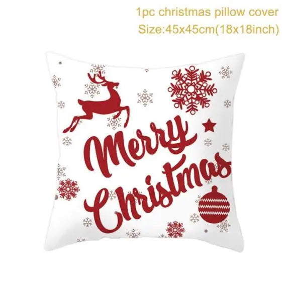 45cm Copricuscino di Natale Federa 2025 Decorazioni natalizie per la casa Ornamento Natale Capodanno Decorazioni natalizie 2025 Noel
