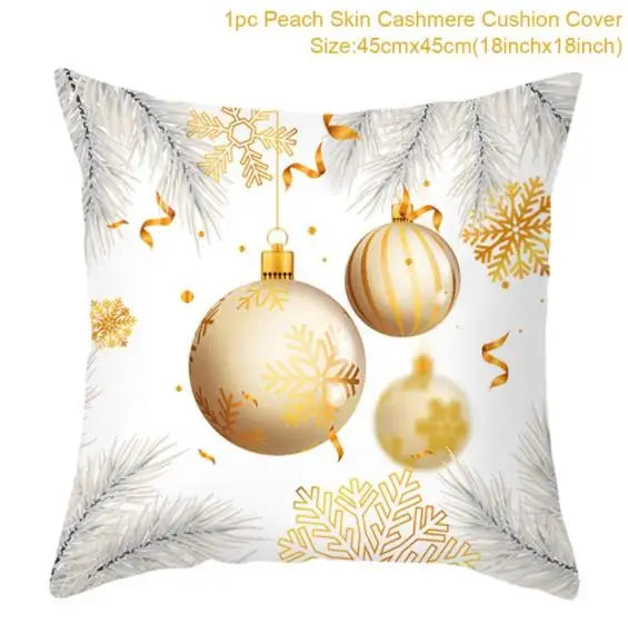 45cm Copricuscino di Natale Federa 2025 Decorazioni natalizie per la casa Ornamento Natale Capodanno Decorazioni natalizie 2025 Noel