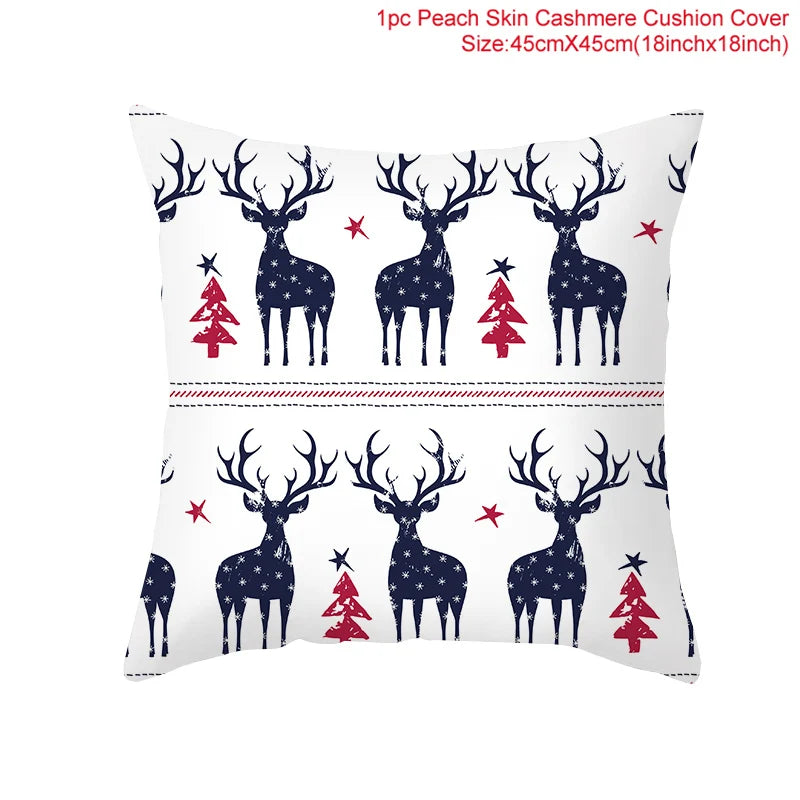 45cm Copricuscino di Natale Federa 2025 Decorazioni natalizie per la casa Ornamento Natale Capodanno Decorazioni natalizie 2025 Noel
