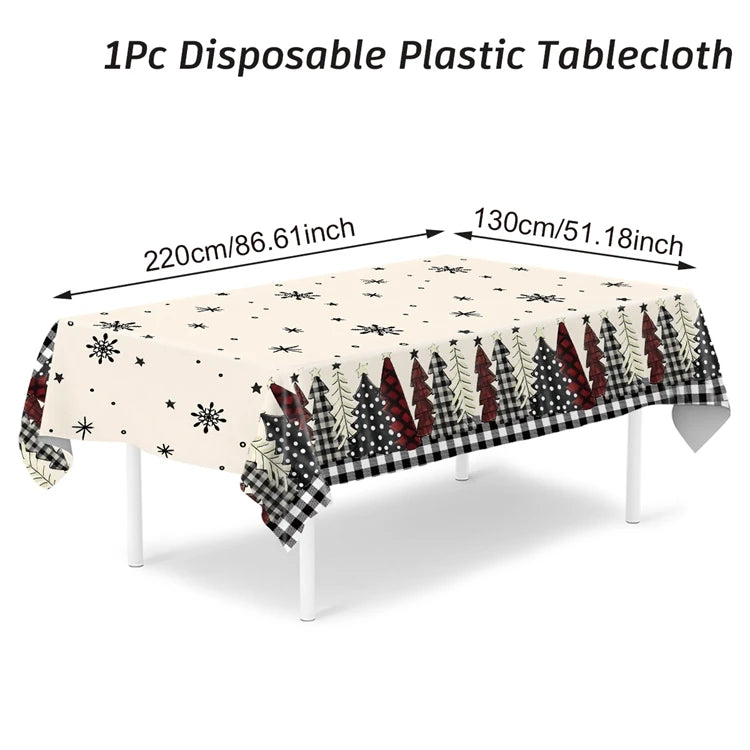 Natale Babbo Natale Tovaglia Buon Natale Decorazioni per la casa 2025 Navidad Noel Xmas Table Cover Happy New Year Gifts
