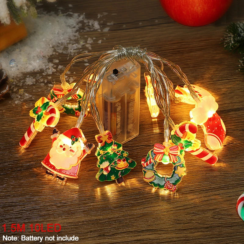 Luce di Natale a LED Stringa Babbo Natale