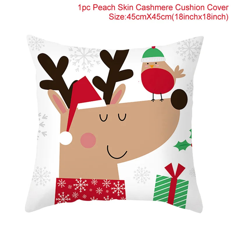 45cm Copricuscino di Natale Federa 2025 Decorazioni natalizie per la casa Ornamento Natale Capodanno Decorazioni natalizie 2025 Noel