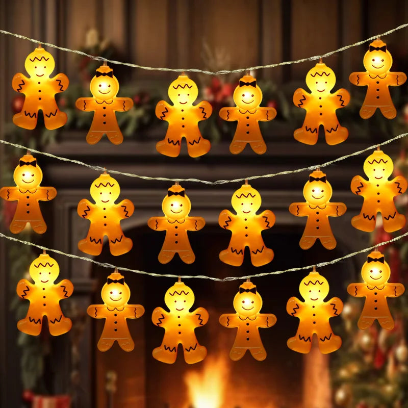 Luce di Natale a LED Stringa Babbo Natale