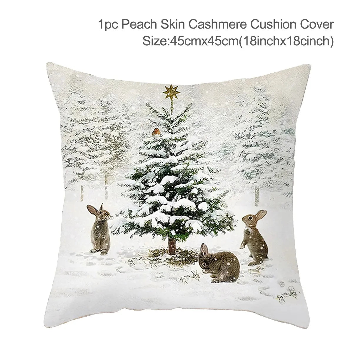 45cm Copricuscino di Natale Federa 2025 Decorazioni natalizie per la casa Ornamento Natale Capodanno Decorazioni natalizie 2025 Noel