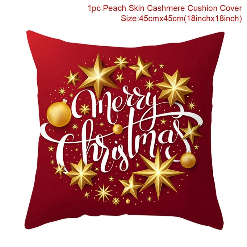 45cm Copricuscino di Natale Federa 2025 Decorazioni natalizie per la casa Ornamento Natale Capodanno Decorazioni natalizie 2025 Noel