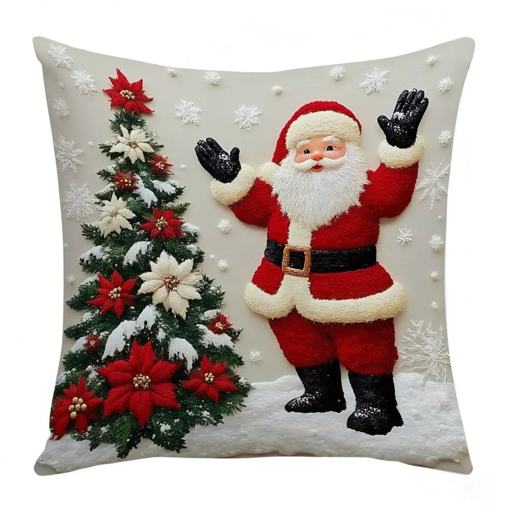 45x45cm Copricuscino di Natale Ogni Babbo Natale Pupazzo di neve Albero di Natale Buon Natale Decor Regalo 2025 Felice Anno Nuovo 2026