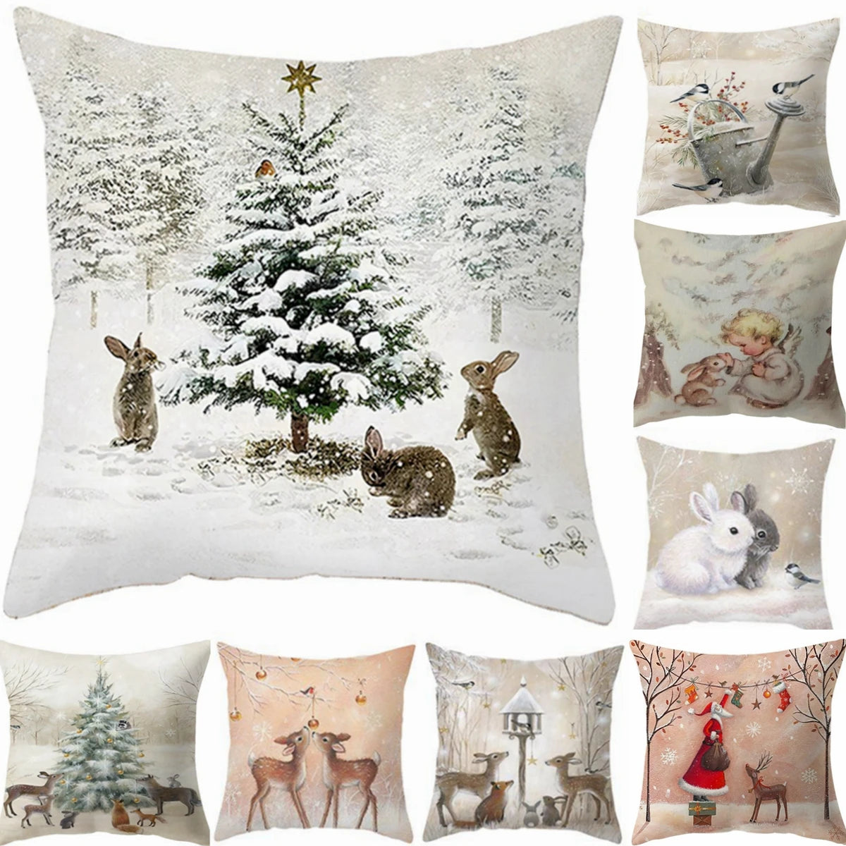 45cm Copricuscino di Natale Navidad Buon Natale Decorazioni per la casa 2025 Natale Natale Ornamenti di Natale Regali di Capodanno 2026