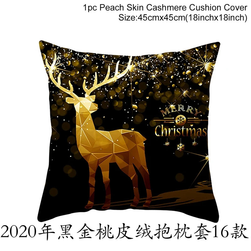 45cm Copricuscino di Natale Federa 2025 Decorazioni natalizie per la casa Ornamento Natale Capodanno Decorazioni natalizie 2025 Noel