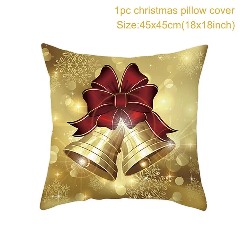 45cm Copricuscino di Natale Federa 2025 Decorazioni natalizie per la casa Ornamento Natale Capodanno Decorazioni natalizie 2025 Noel