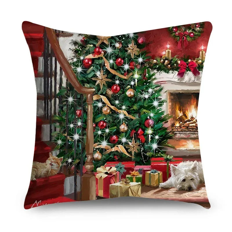 45cm Copricuscino di Natale Navidad Buon Natale Decorazioni per la casa 2025 Natale Natale Ornamenti di Natale Regali di Capodanno 2026