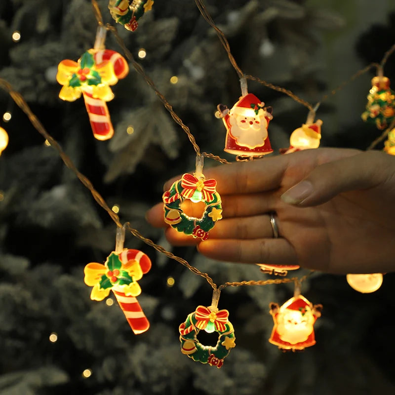 Luce di Natale a LED Stringa Babbo Natale